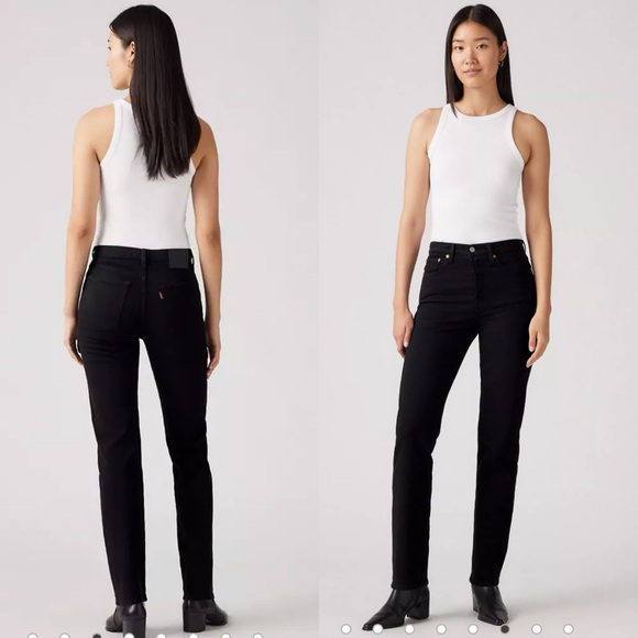LEVI’S Wedgie Straight Ankle Jeans NWT Size 27x28 - Picture 1 of 13
